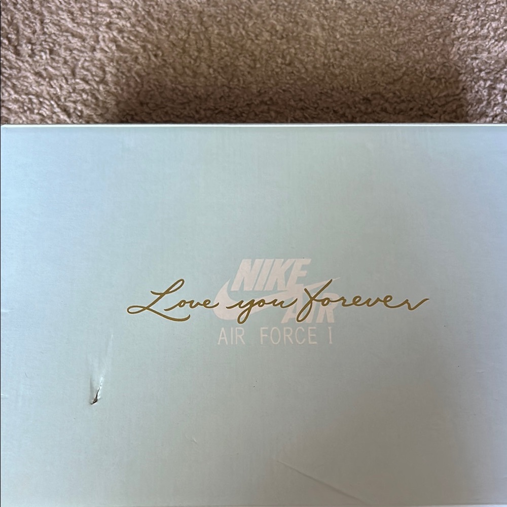 Nike Air Force 1 Sneakers in White with Subtle Script